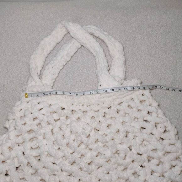 Oversized Chunky Jumbo Sweater Knit Hobo Tote Comfy Cozy Soft  Boho Hippie - Picture 4 of 6